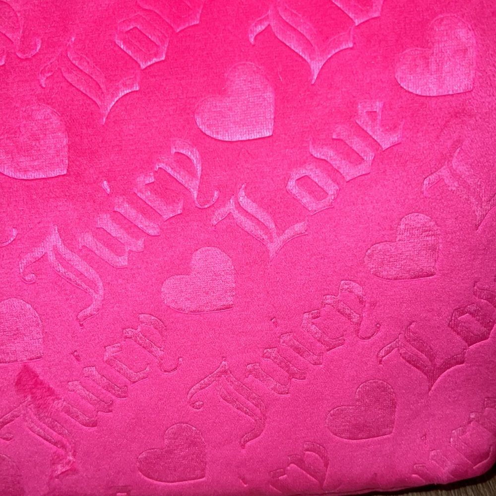 NWT Juicy Couture Pink Logo Travel Cosmetic Bag/Pouch - Picture 2 of 10